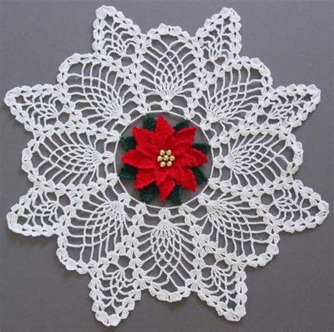 Poinsettia Pineapple Doily Crochet Pattern– Maggie's Crochet