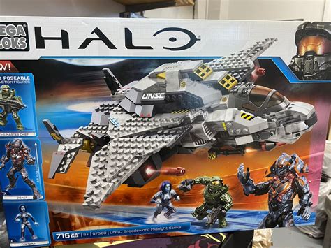 Mega Bloks Halo UNSC Broadsword Midnight Strike Toys Games Bricks