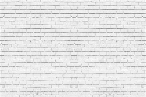 Abstract Weathered White Brick Wall Texture Background In Rural Room