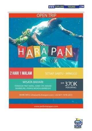 Wisata Pulau Tidung Kepulauan Seribu Selatan Pdf