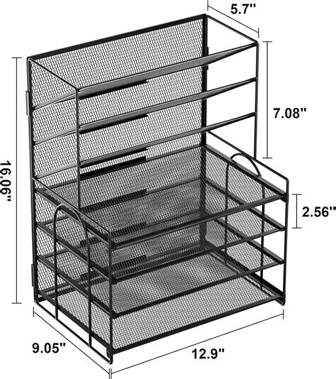 Marbrasse Organizador De Escritorio De Niveles Soporte De Archivos