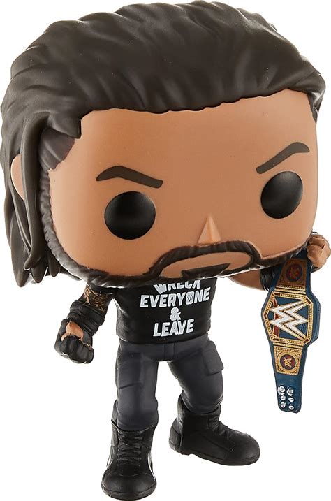 Amazon.com: Funko POP WWE: Roman Reigns with Title, Wreck Everyone and ...