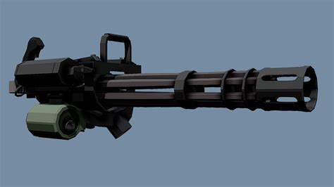 Low Poly M134 Minigun Download Free 3d Model By Tastytony Eed0c95