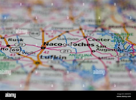 Map of nacogdoches texas hi-res stock photography and images - Alamy