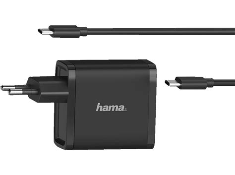 HAMA 45 Watt USB C Notebook Netzteil Universal 5 20 Volt Schwarz