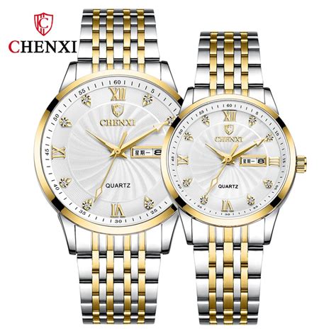 New Chenxi Couple Watch Free Shipping Women And Man Stainless Steel