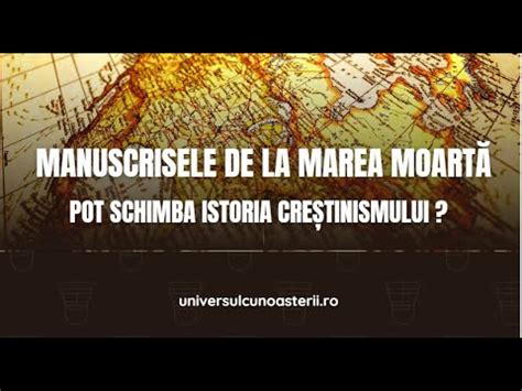 Manuscrisele de la Marea Moartă YouTube