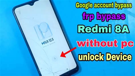 Redmi 8a Frp Bypass YouTube