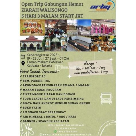 Open Trip Gabungan Hemat Ziarah Walisongo 5 Hari 3 Malam Start Jakarta