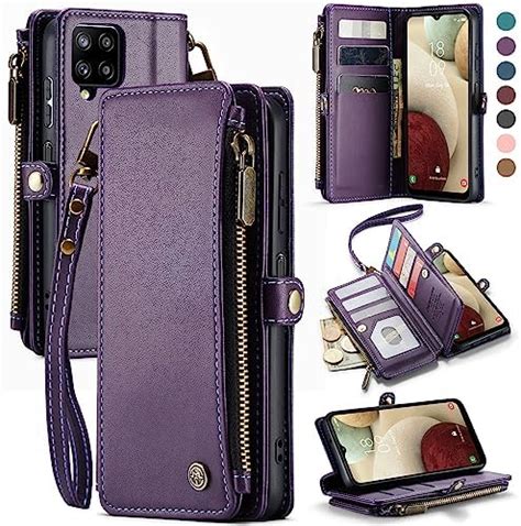 Amazon Digplus Galaxy A Wallet Case Butterfly Flower