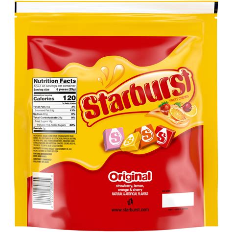 Starburst Fruit Chews Original Fruit Party Size - 50-oz. Resealable Ba ...