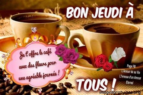 ᐅ bon jeudi café Jeudi imagesgratuites org