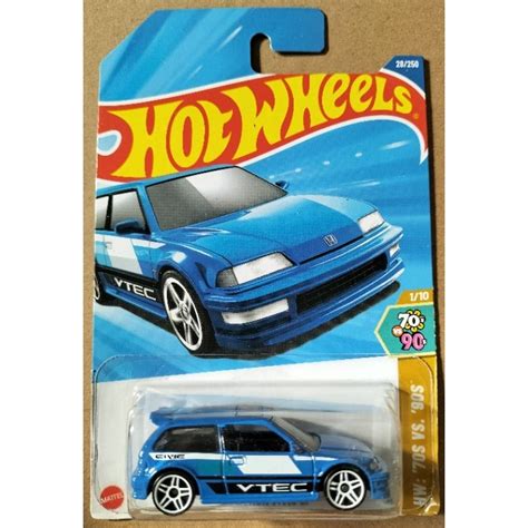 Card Sờn Mép nhẹ Hot Wheels basic 2025 A B case 90 Honda civic Ef Shopee Việt Nam