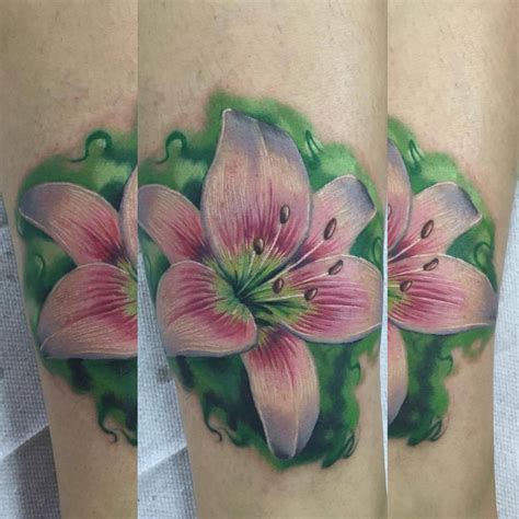 Paul — Lilium tattoo #lilium #liliumtattoo #flowertattoo...