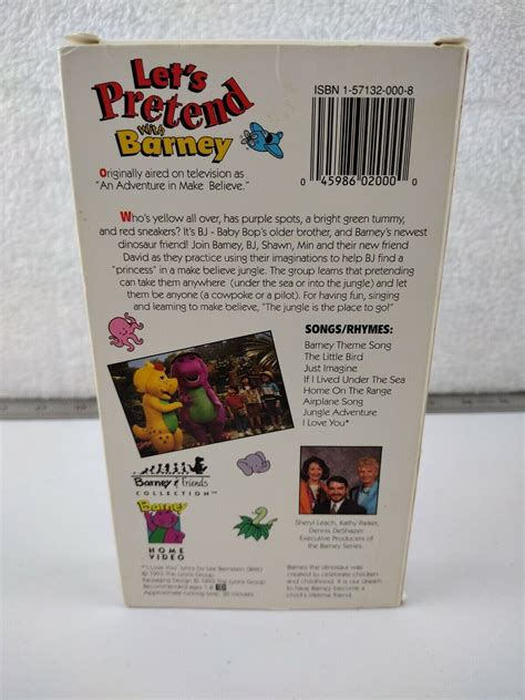 Barney Friends Lets Pretend Vhs Video Grelly Usa