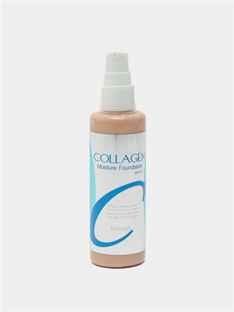 Тональный крем Collagen, с коллагеном, матовый, SPF 15+, увлажняющий ...