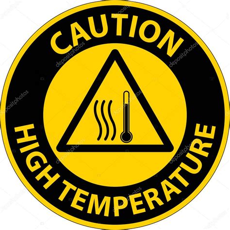 Precauci N Signo De Alta Temperatura Y Seguridad De Texto