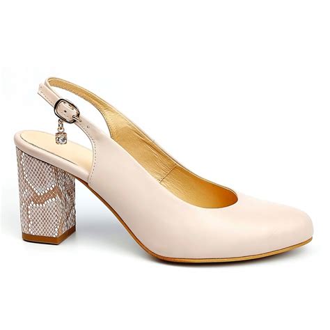 Skóra Nude Ecru Czółenka Odkryta Pięta 1507 R36 40 11909647341 oficjalne archiwum Allegro