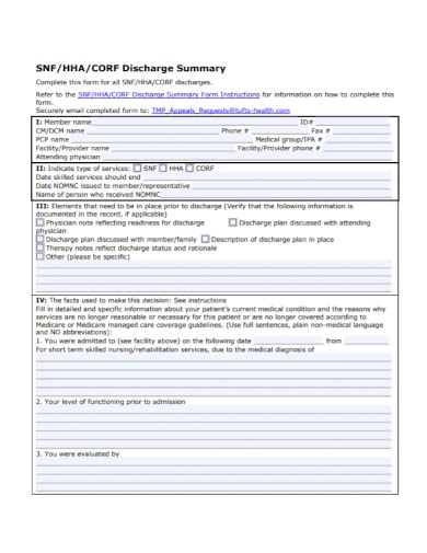 Free 5 Discharge Summary Nursing Note Samples Progress Patient Home