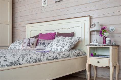Кровать двуспальная деревянная 180х200 см белая Mobilier de Maison ...