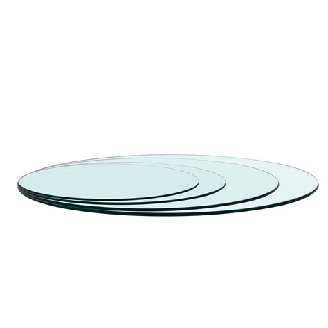 Ebern Designs Round, Tempered Glass Table Top, Thickness, Shatters Into
