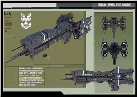 UNSC LIGHT ASSAULT CRUISER: LEWIS AND CLARK by calamitySi on DeviantArt