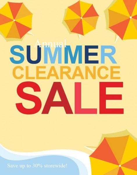 Summer Clearance Sale Clearance Sale Poster Summer Clearance Sale