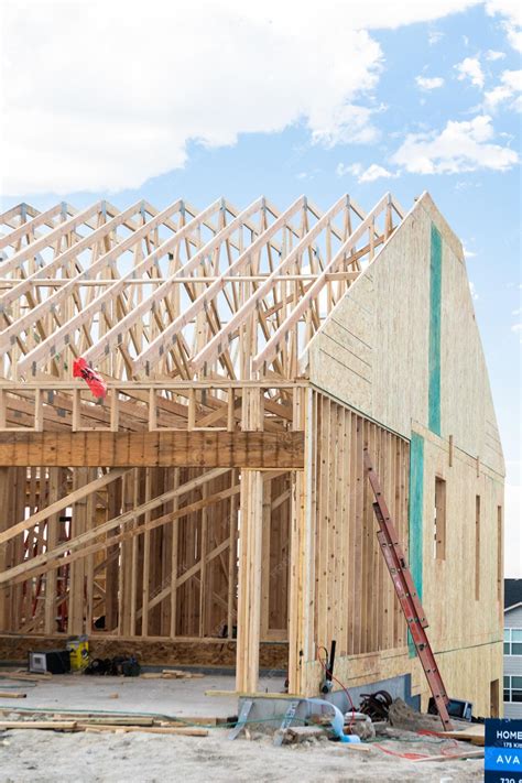 Premium Photo | Suburban singlefamily house construction framing stage