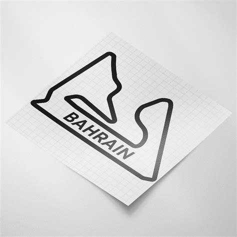 Circuit Sticker Van Het Bahrain International Circuit Ontwerpstickers