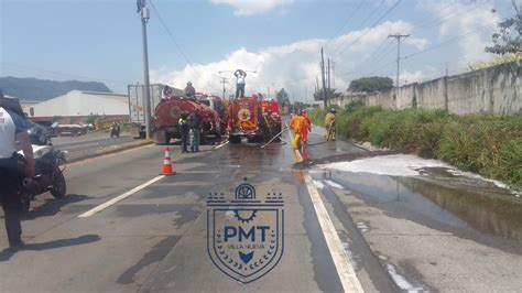 Transito Villa Nueva On Twitter Contin A El Paso Cerrado En El Km