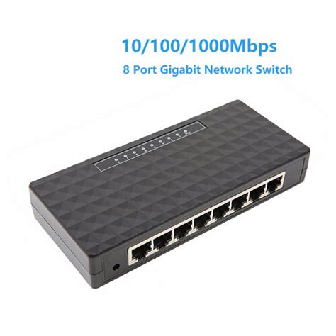 10 100 1000Mbps 8 Port Gigabit Network Switch Gigabit Ethernet Network