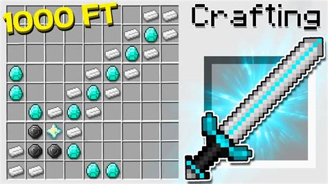 How To Craft The Worlds Largest Minecraft Sword Giant Sword Addon