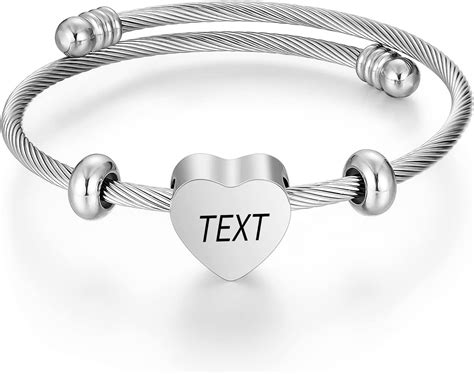 Amazon Abooxiu Personalized Cremation Bracelet For Pet Ashes