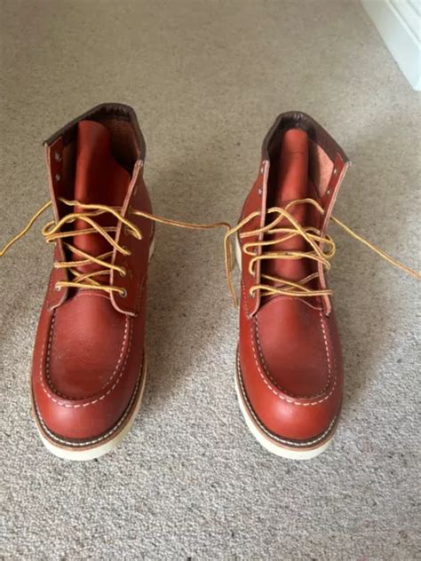 Red Wing Classic Moc Toe Boots Uk Size Colour Briar Oil Slick