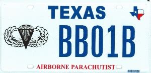 Texas Military License Plates