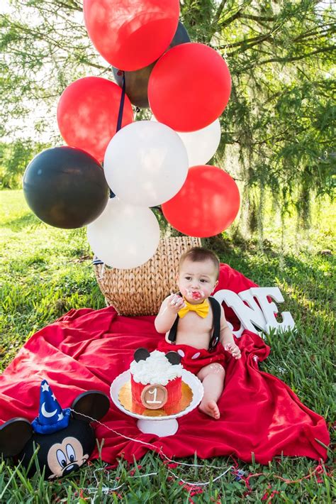 Tampa Smash Cake Session Mickey Mouse Theme Smash Cake Riverhills