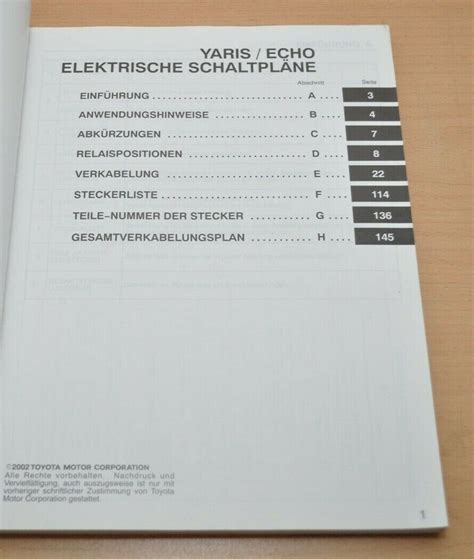 Toyota Yaris Echo Elektrische Schaltpl Ne Ncp Scp Nlp