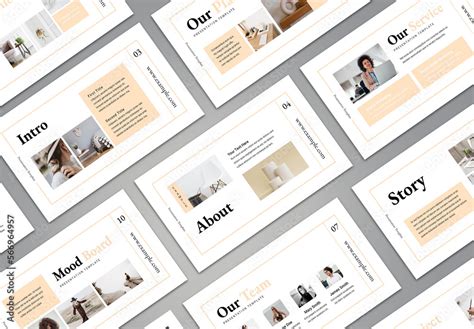 Minimalist Presentation Layout Stock Template Adobe Stock