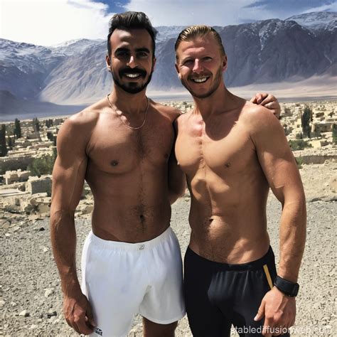 Saudi And Norwegian Gay Couple Stable Diffusion Online