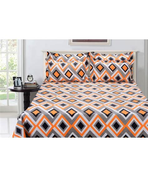 Multicolor Geometric Bed Sheets 1800homeline 2908031