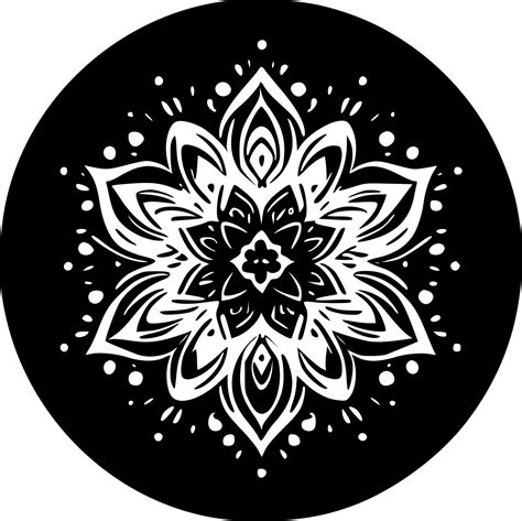 Mandala Minimalist And Simple Silhouette Vector Illustration