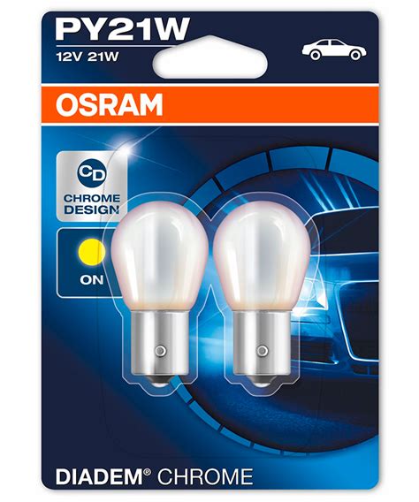 Лампы OSRAM DIADEM CHROME PY21W (BAU15S) (2 шт.) 7507DC-02B