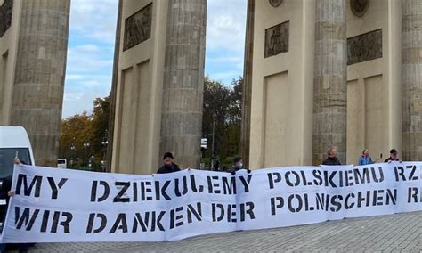 Niezwyk A Akcja W Niemczech Dzi Kuj Polakom Za Ochron Granic