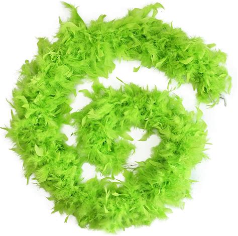 Amazon FeelfunFeather 80g Lime Green Feather Boas 2 Yards Turkey