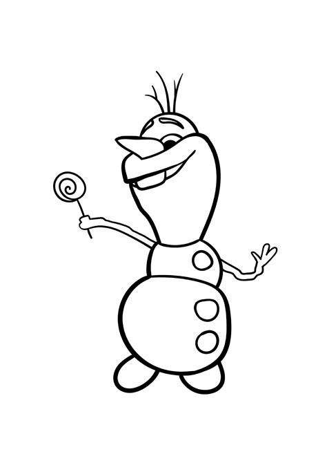 Coloriages Olaf à imprimer