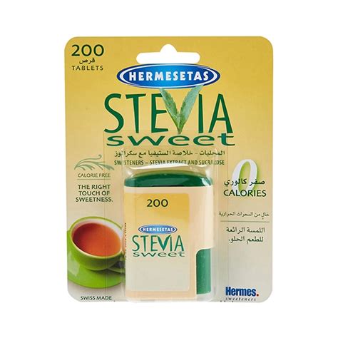 Buy Hermesetas Stevia Sweet 200 Tab Natural Sweetening Power In A