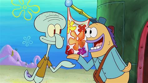 spongebob squarepants squidward making friends nickelodeon uk