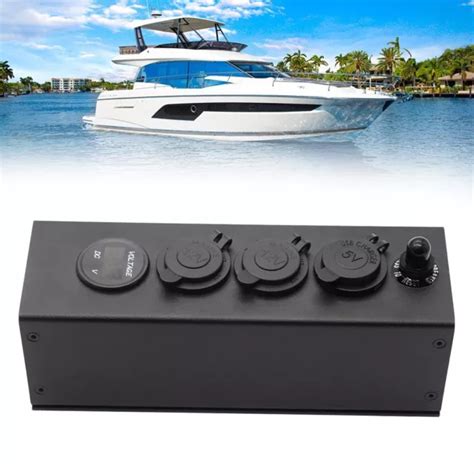 BANQUE D ALIMENTATION DURABLE avec voltmètre pour voiture 12V 24V yacht