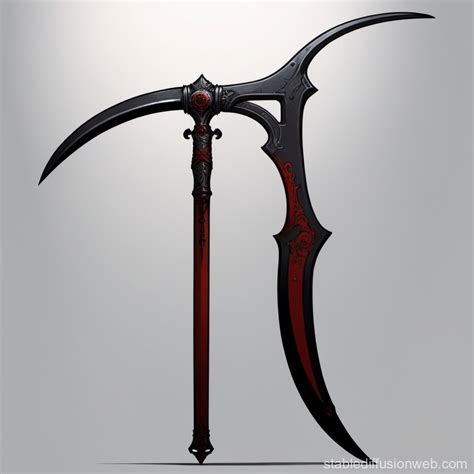 concept art   scythe   modern academia aesthetic  weapon