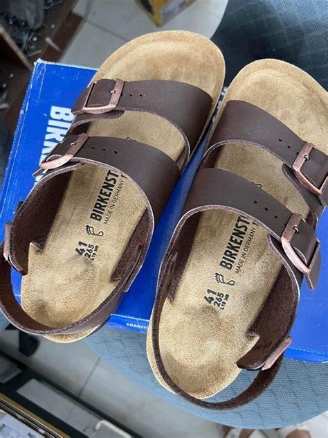 Birkenstock Kano Dark Brown Men S Fashion Footwear Slippers And Slides On Carousell